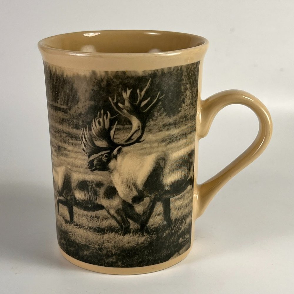 Vtg Field Stream Deer Elk Coffee Cup Mug Mia Lane Design Pac Replacement